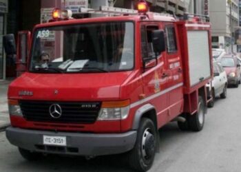 Πυρκαγιά σε αγροτική αποθήκη στην Μεσοποταμία Καστοριάς