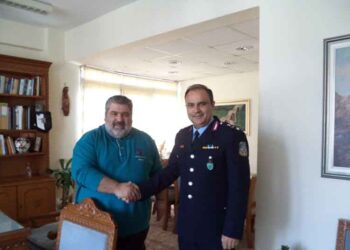 Συνάντηση Πλακεντά με το νέο Γενικό Αστυνομικό Διευθυντή Δυτικής Μακεδονίας, ταξίαρχο κ. Παναγιώτη Ντζιοβάρα
