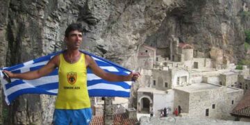 Ο Γιώργος Ζαχαριάδης στο 1ο Δρόμο Ολυμπιακής Εκεχειρίας