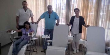 Το Ίδρυμα Κουκουλίδη δώρισε πολυθρόνες αιμοδοσίας στον Σύλλογο Εθελοντών Αιμοδοτών Σιάτιστας