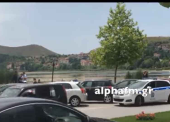 Δείτε πώς έπεσε το αυτοκίνητο μέσα στη λίμνη της Καστοριάς- Βίντεο