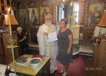 Έπαινος στη νεωκόρο Θεοδώρα Κακούλη από τον Ιερό Ναό του Αγίου Διονυσίου Βελβεντού – Tου παπαδάσκαλου Κωνσταντίνου Ι. Κώστα