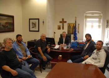 Με εκπροσώπους του αθλητικού τμήματος ΦΣΦ «Ο Αριστοτέλης» συναντήθηκε σήμερα ο Δήμαρχος Φλώρινας Γ. Βοσκόπουλος