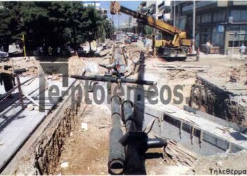 Σπάνια φωτό της σκαμμένης Πτολεμαΐδας κατά τις εργασίες για το δίκτυο της τηλεθέρμανσης !