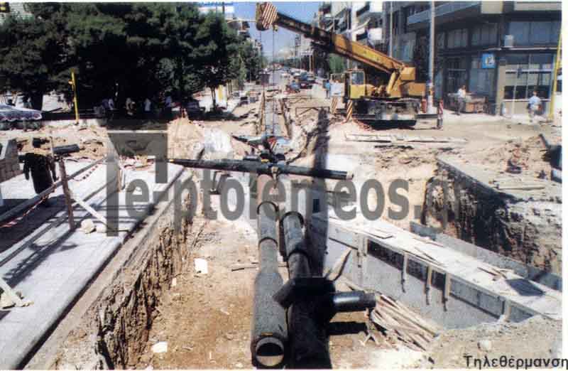 Σπάνια φωτό της σκαμμένης Πτολεμαΐδας κατά τις εργασίες για το δίκτυο της τηλεθέρμανσης !