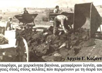 Τα χειροκίνητα βαγόνια των επίπεδων στοών κινούντο σε σιδηρογραμμές, τύπου τραίνων, από εργαζόμενους – Από την στήλη του κ. Γ. Καζαντζή στον Παλμό 21/09/2016