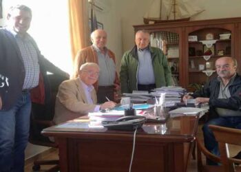 Υπογραφή σύμβασης για την εκτέλεση του έργου «Βελτίωση οδού με τσιμεντόστρωση από επαρχιακή οδό έως λόφο Καπιτσίνη»