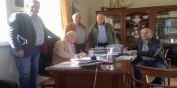 Υπογραφή σύμβασης για την εκτέλεση του έργου «Βελτίωση οδού με τσιμεντόστρωση από επαρχιακή οδό έως λόφο Καπιτσίνη»