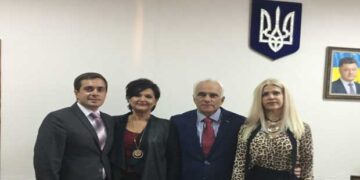 Συνάντηση Εργασίας στο Πανεπιστήμιο της  Μοριούπολης στο πλαίσιο της έναρξης υλοποίησης του Πρωτοκόλλου Συνεργασίας που υπεγράφη με το Πανεπιστήμιο Δ. Μακεδονίας και το Δημοκρίτειο Πανεπιστήμιο