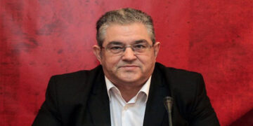 Ο ΓΓ της ΚΕ του ΚΚΕ Δ. Κουτσούμπας στην εκδήλωση μνήμης για τη συμπλήρωση 76 χρόνων από το Ολοκαύτωμα του Μεσοβούνου