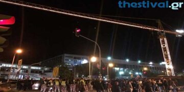 Φωταγωγήθηκαν οι γερανοί στο Μετρό Θεσσαλονίκης (Φωτογραφίες & Βίντεο)
