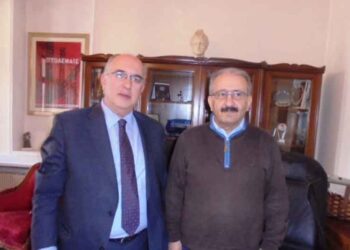 Συνάντηση Μιχάλη Παπαδόπουλου και δημάρχου Εορδαίας Σάββα Ζαμανίδη