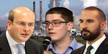 Ο Πτολ/διώτης Θανάσης Παγκούτσος, Φοιτητής Διεθνών Σχέσεων του Παντείου, ρωτά τους Δημήτρη Τζανακόπουλο και Κωστή Χατζηδάκη για το θέμα της ΔΕΗ στην εκπομπή “Focus” της ΕΡΤ1