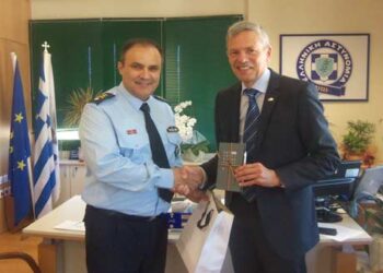 Συνάντηση του Γ. Περιφερειακού Αστυνομικού Διευθυντή Δ. Μακεδονίας με τον Γ. Πρόξενο της Ομοσπονδιακής Δημοκρατίας της Γερμανίας στη Θεσσαλονίκη