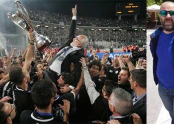 Ο Πτολεμαϊδιώτης Παναγιώτης Παπαδόπουλος έπαθε λουμπάγκο μετά την κατάκτηση του Κυπέλλου από τον ΠΑΟΚ – Δείτε το απίστευτο βίντεο