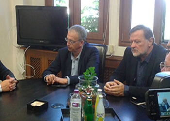 Επίσκεψη Π. Ρήγα στο δημαρχείο Αμύνταιου – Συζητήθηκαν θέματα για τη ΔΕΗ, την λειτουργία της Τηλεθέρμανσης και τα προβλήματα που ταλανίζουν την κοινωνία