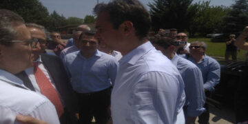 Έφτασε ο Κ. Μητσοτάκης στο ορυχείο Αμυνταίου – Αναμένονται ανακοινώσεις