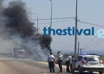 Χαλκιδική: Νεκρός σε τροχαίο – Πήρε φωτιά λόγω καύσωνα το αυτοκίνητο του