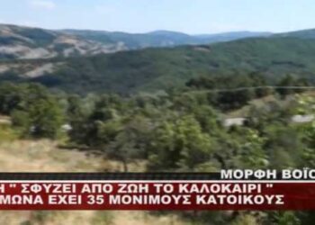 Μόρφη Βοΐου: Ένα χωριό που σφύζει από ζωή το καλοκαίρι – Το χειμώνα έχει 35 μόνιμους κατοίκους