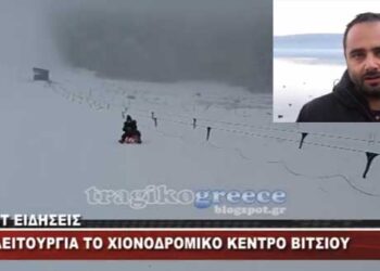 Σε λειτουργία το χιονοδρομικό κέντρο Βιτσίου – Τι αναφέρει ο Θ. Ζυμπίδης (Βίντεο)