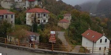Αραιή χιονόπτωση κατά διαστήματα στο Πισοδέρι Φλώρινας