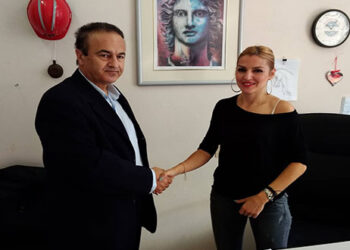 Συνάντηση βουλευτή Φλώρινας Γ. Αντωνιάδη με την Προϊστάμενη Διεύθυνσης Δασών Σ. Γλούφτση