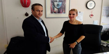 Συνάντηση βουλευτή Φλώρινας Γ. Αντωνιάδη με την Προϊστάμενη Διεύθυνσης Δασών Σ. Γλούφτση