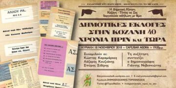 Εκδήλωση: Δημοτικές εκλογές στην Κοζάνη 40 χρόνια πριν και τώρα