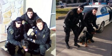 Η ανάρτηση της Ελληνικής Αστυνομίας στο twitter για τους Αστυνομικούς της ομάδας ΔΙΑΣ Κοζάνης που βρήκαν σκύλο που είχε χαθεί