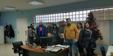 Το τμήμα Δημοσιογραφίας του ΔΙΕΚ Πτολεμαΐδας στις εγκαταστάσεις της Pougaridis Media