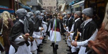 Μωμόγεροι στο Πρωτοχώρι