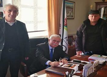 Υπογραφή σύμβασης για την κατασκευή πλακοσκεπούς αγωγού περισυλλογής όμβριων στην Τ.Κ. Πελεκάνου δήμου Βοΐου