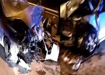 Τροχαίο ατύχημα στον κόμβο του Ανατολικού (Βίντεο)