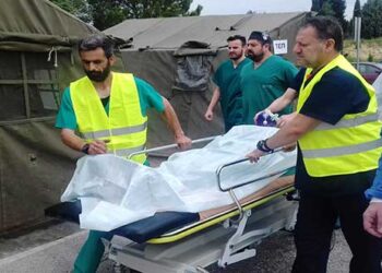 Πτολεμαΐδα: Εντυπωσιακές εικόνες από την άσκηση εκκένωσης του Μποδοσάκειου νοσοκομείου