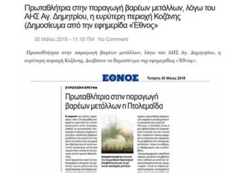Aνταλλάσσεται ακίνητο στην πόλη της Κοζάνης, με αντίστοιχο στην Πτολεμαΐδα