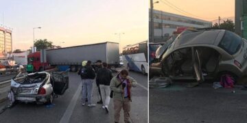 Βίντεο ντοκουμέντο από Κηφισό: Η στιγμή που η νταλίκα πέφτει πάνω στα ΙΧ