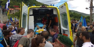 Στο νοσοκομείο της Καστοριάς βαριά τραυματισμένη γυναίκα από τα επεισόδια στο Πισοδέρι