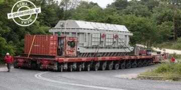 Ξεμπλοκάρει ο εξοπλισμός μαμούθ της 5ης Μονάδας από την Καστανιά – Το ταξίδι γεννήτριας και μετασχηματιστή ξεκινά την Παρασκευή