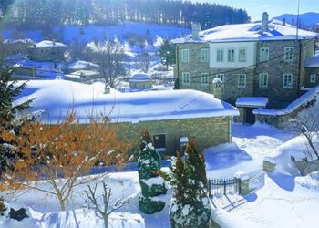 Υπέροχο χιονισμένο Νυμφαίο!