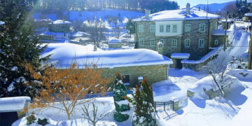 Υπέροχο χιονισμένο Νυμφαίο!