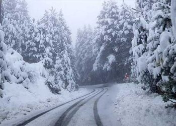 Υπέροχο χιονισμένο τοπίο κοντά στην Αετοφωλιά Γρεβενών!