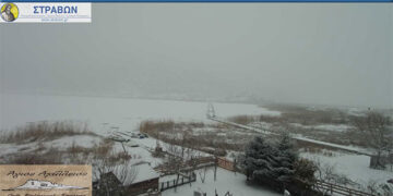 Άγιος Αχίλλειος Πρεσπών: Παγωμένος σήμερα ( ώρα 08: 45 )