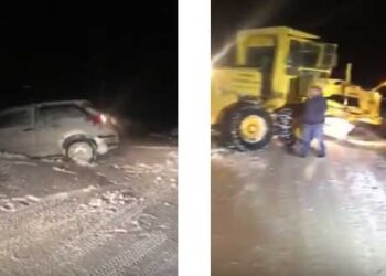 Δείτε πώς απεγκλώβισαν τα δυο αυτοκίνητα μέσα στα φοβερά «ανεμοσούρια» του Ανατολικού Εορδαίας-Βίντεο!