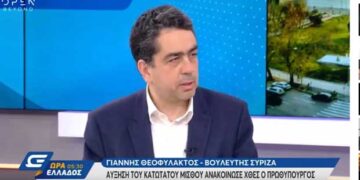 Ο Γιάννης Θεοφύλακτος στο OPEN TV για την αύξηση του κατώτατου μισθού (video)