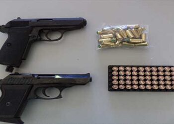 Σύλληψη 28χρονου στην Φλώρινα με πιστόλια κρότου και αερίου και φυσίγγια
