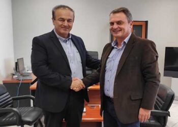 Συνάντηση του Γιάννη Αντωνιάδη με τον διοικητή της 3ης ΥΠΕ Παναγιώτη Μπογιατζίδη