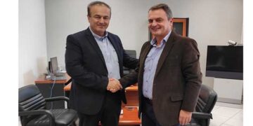 Συνάντηση του Γιάννη Αντωνιάδη με τον διοικητή της 3ης ΥΠΕ Παναγιώτη Μπογιατζίδη