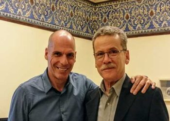 Συνάντηση του Λάζαρου Μαλούτα με τον Γιάνη Βαρουφάκη