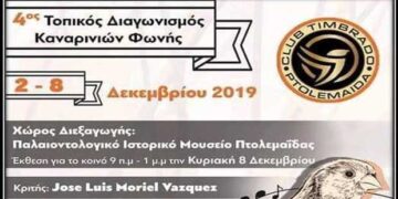 Πτολεμαΐδα: Τοπικός διαγωνισμός καναρινιών φωνής