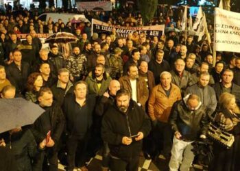 Πτολεμαΐδα: Συλλαλητήριο διαμαρτυρίας ενάντια στη βίαιη απολιγνιτοποίηση (video-φωτο)